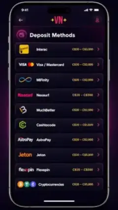 Vegasnow Mobile Making a Deposit - Quick Guide
